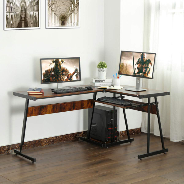 Williston Hammersdale 147Cm W LShape Computer Desk Wayfair.co.uk